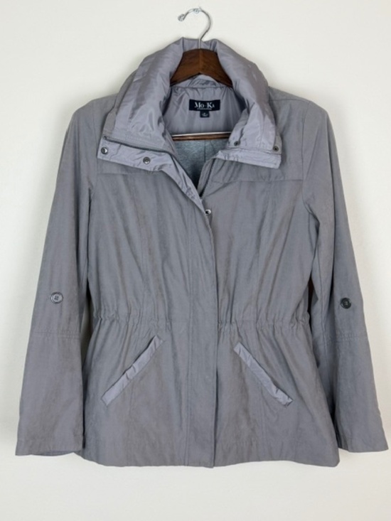 Santa Fe Apparel Jackets & Blazers - Mo-Ka by Santa Fe Apparel Lightweight Anorak Rain Jacket Grey Medium